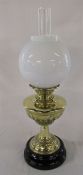 German brass paraffin / oil lamp - Veritas Lamp Works H 60 cm