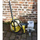 Karcher WD 2.200 vacuum cleaner (incomplete) and a Karcher window vac