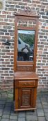 Victorian mirror back cabinet H 208 cm