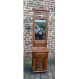 Victorian mirror back cabinet H 208 cm