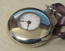 Georgian silver half hunter pocket watch London 1809, D 5.5 cm, total weight 130 g