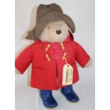 Gabrielle Paddington bear with red coat and brown hat