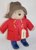 Gabrielle Paddington bear with red coat and brown hat