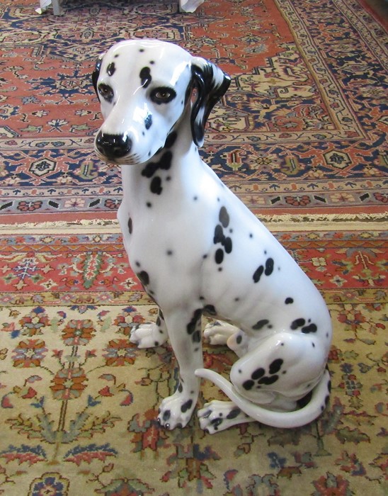 Large Italian ceramic figurine of a Dalmatian dog H 75 cm - Image 4 of 4