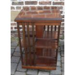 Edwardian revolving bookcase H 79 cm W 48 cm