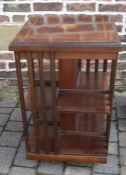 Edwardian revolving bookcase H 79 cm W 48 cm