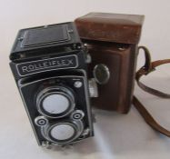 Franke & Heidecke Braunschweig Rolleiflex DRP DRGM 1208684 camera and case