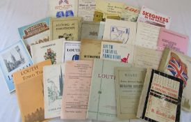 Lincolnshire interest - bundle vintage of local events and Louth diaries