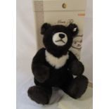 Steiff limited edition Moon Ted teddy bear with growler dark brown H 40 cm 1583/2000 complete with
