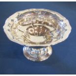 Large Victorian silver fruit bowl Sheffield 1899 maker Atkin Bros H 16 cm D 26 cm weight 20.52 ozt