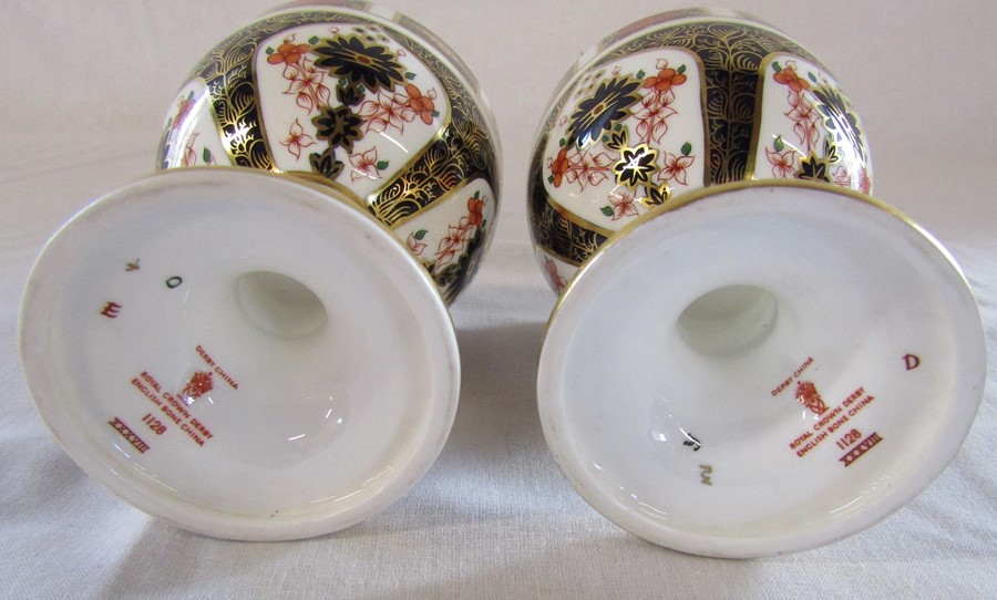 2 Royal Crown Derby imari goblets no 1128 H 12 cm (first quality) - Image 3 of 3