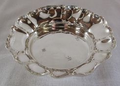 Small silver dish Birmingham 1971 weight 2.25 ozt D 10.5 cm H 3 cm