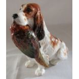 Royal Doulton spaniel with pheasant H 17 cm L 21 cm