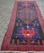 Large thick pile Persian Hamadan Lurie runner approx 370cm by