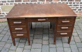 1930's oak desk - H Baldock & Sons Liverpool