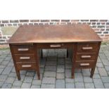 1930's oak desk - H Baldock & Sons Liverpool