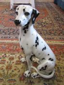 Large Italian ceramic figurine of a Dalmatian dog H 75 cm