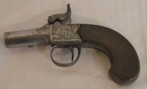 19th century percussion cap pocket pistol