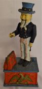 Cast iron Uncle Sam money box Ht 28cm