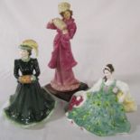 3 figurines inc Coalport Ladies of Fashion 'Harmony' and Royal Doulton Elyse HN 2474
