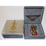 Georg Jensen 2013 Christmas Collectibles 24ct gold plated brass angel decoration by Malene Birger