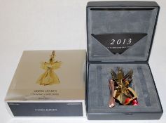 Georg Jensen 2013 Christmas Collectibles 24ct gold plated brass angel decoration by Malene Birger