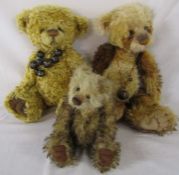 3 Isabelle Collection teddy bears by Isabelle Lee inc Smithy and Masterpiece Collection 2012 (no