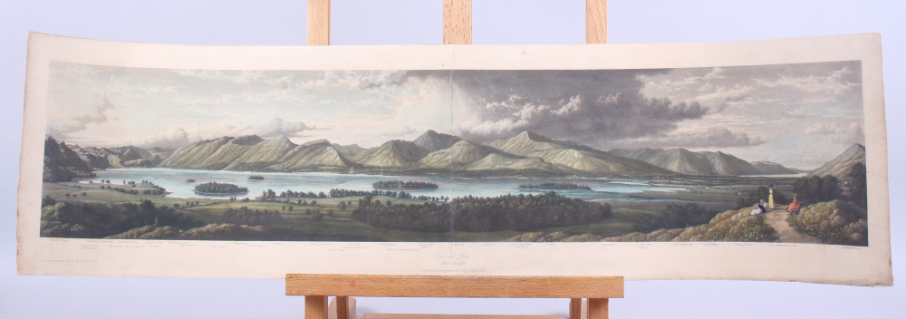 A set of three early 19th century hand-coloured engravings, "Bowness, Lake Windermere", "Vale of - Image 4 of 9