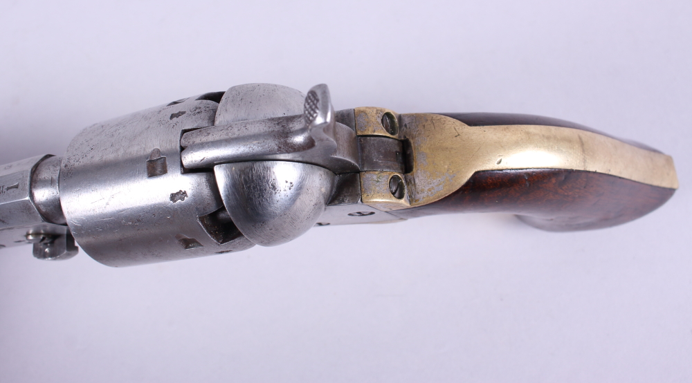 A Colt .36" six shot percussion revolver with brass trigger guard, octagonal sighted barrel - Image 4 of 9
