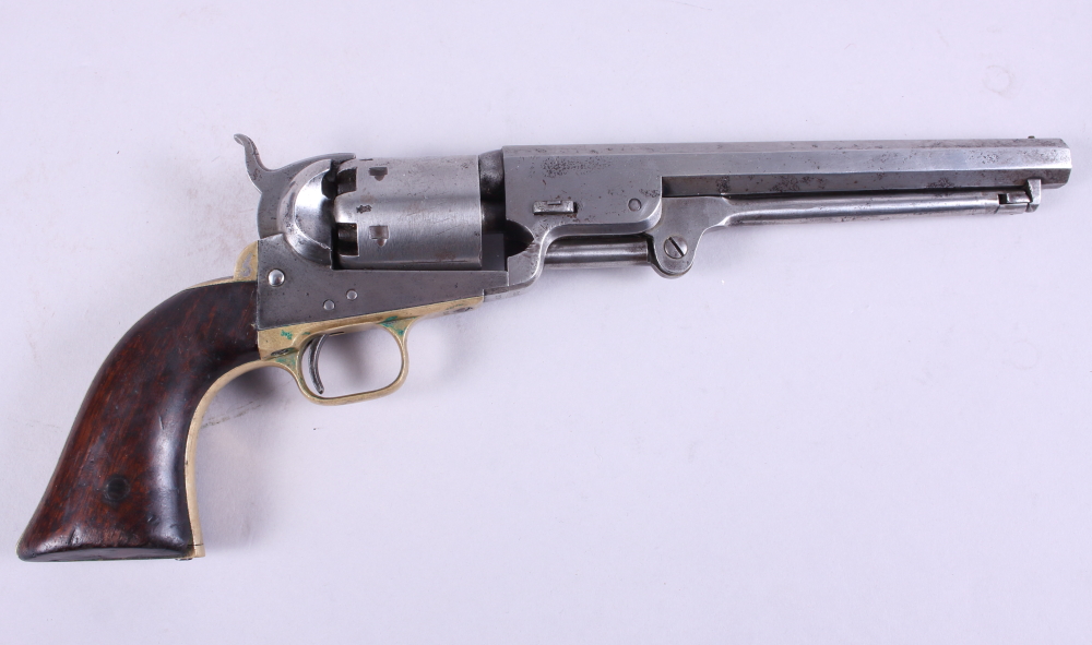 A Colt .36" six shot percussion revolver with brass trigger guard, octagonal sighted barrel - Image 8 of 9