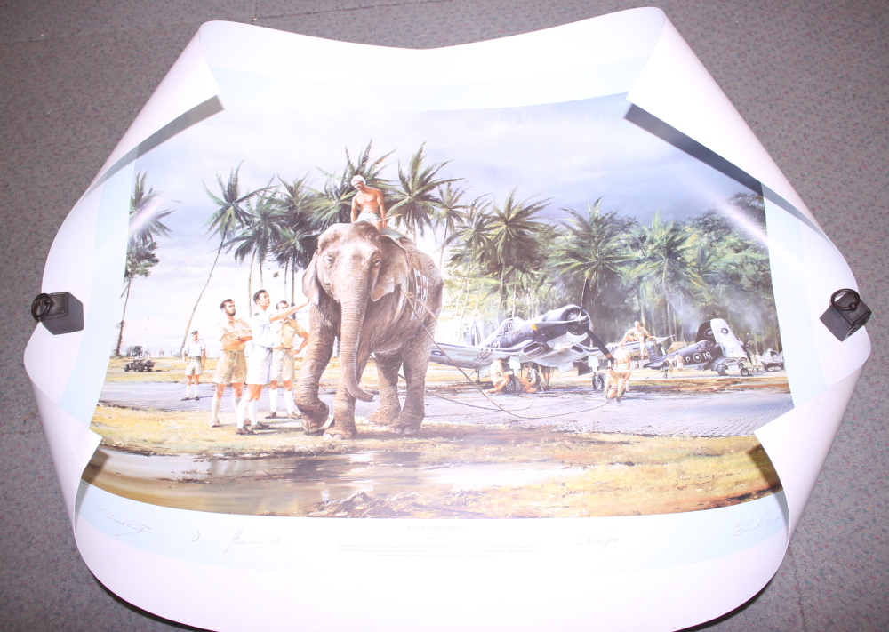 Robert Taylor: a limited edition print, "Puttalam Elephants", loose, an Anthony Saunders limited - Image 5 of 11