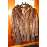 A Mink musquash fur coat