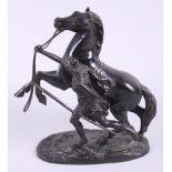 Graux-Marly: a bronze model of a Marley horse, 8" high