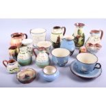 A collection of Torquay ware, etc