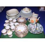 A Midwinter part dinner service, a Sudlow & Sons Burslem teapot and other mixed china