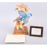 A Royal Worcester Dorothy Doughty model, "Kingfisher and Autumn Beech" No 123, with certificate