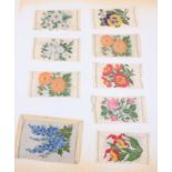 A quantity of Kensitas silk cigarette cards of flowers and flags and BDV cigarette cards