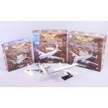 Three Corgi Classics Aviation Archive scale model sets, including Lockheed Constellation, Qantas,