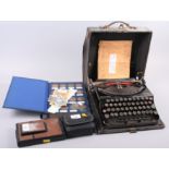 *An album of British pre-decimal copper coinage, two cameras and a typewriter