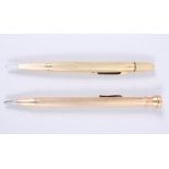 A rolled gold 'Life-Long' propelling pencil and a similar 'Eversharp' propelling pencil