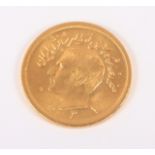 A Persian Pahlavi gold coin