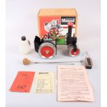 A Mamod steam roller with accessories, in original box