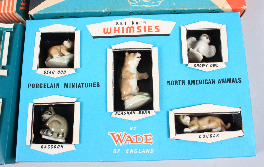 A set of six Wade whimsies North American animals, in original box, and a companion set, zoo - Image 3 of 5