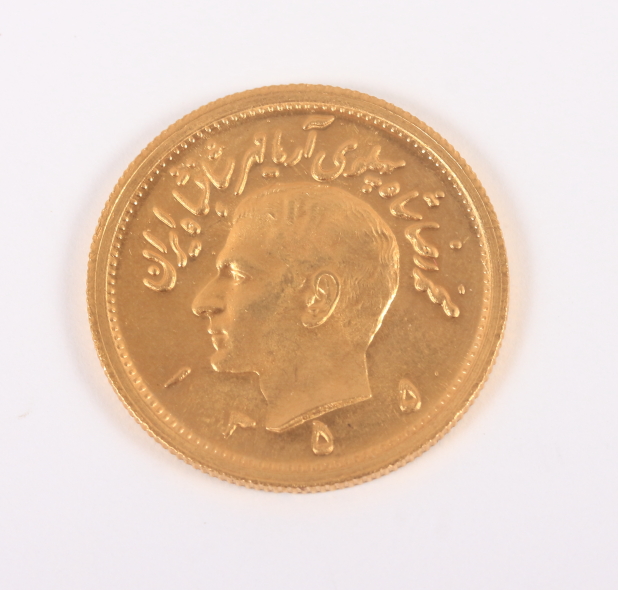 A Persian Pahlavi gold coin