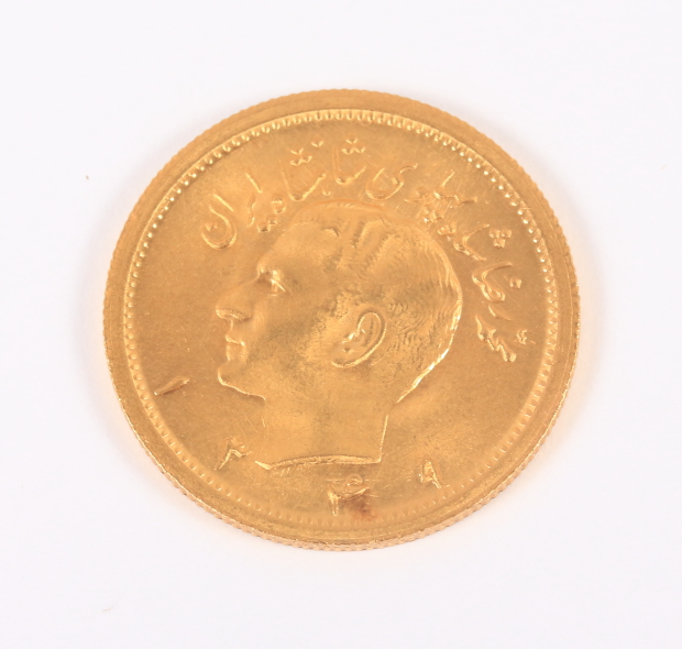 A Persian Pahlavi gold coin