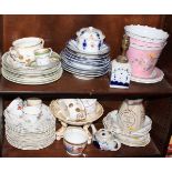 A large selection of English floral decorated porcelain, various manufacturers