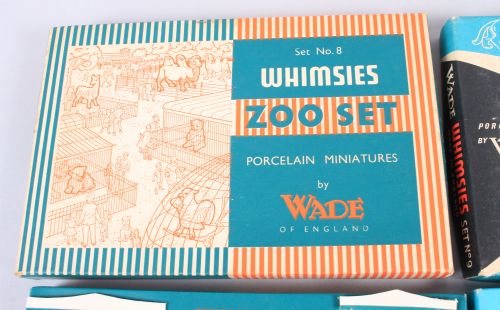 A set of six Wade whimsies North American animals, in original box, and a companion set, zoo - Image 4 of 5