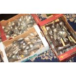 A quantity of silver plated cutlery, various