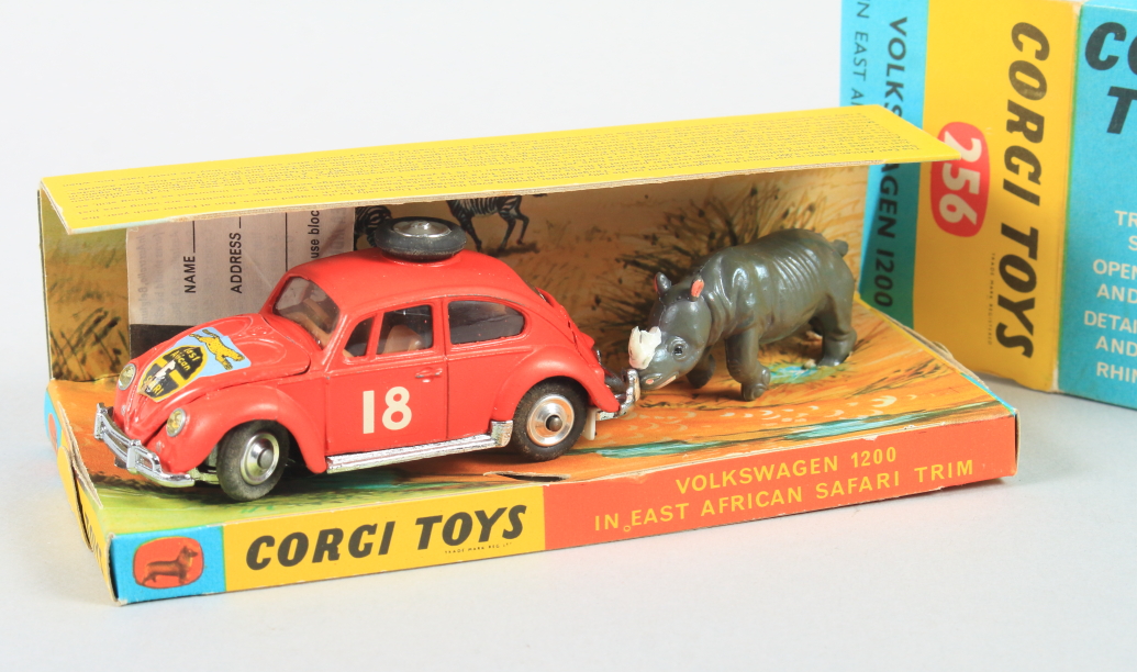 A Corgi die-cast model Volkswagen 1200 in East African Safari trim 256, in original box - Image 2 of 2