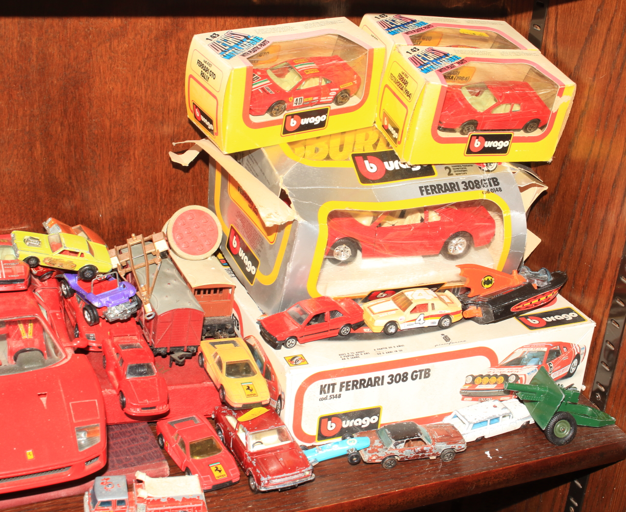 Seven Burego die-cast models of a Ferrari, a Dinky Toys armoured car scout car, a Corgi Land Rover - Image 3 of 4